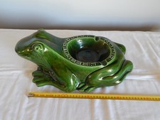 ANCIEN GRAND Cendrier en Céramique l'héritier GUYOT Dijon GRENOUILLE