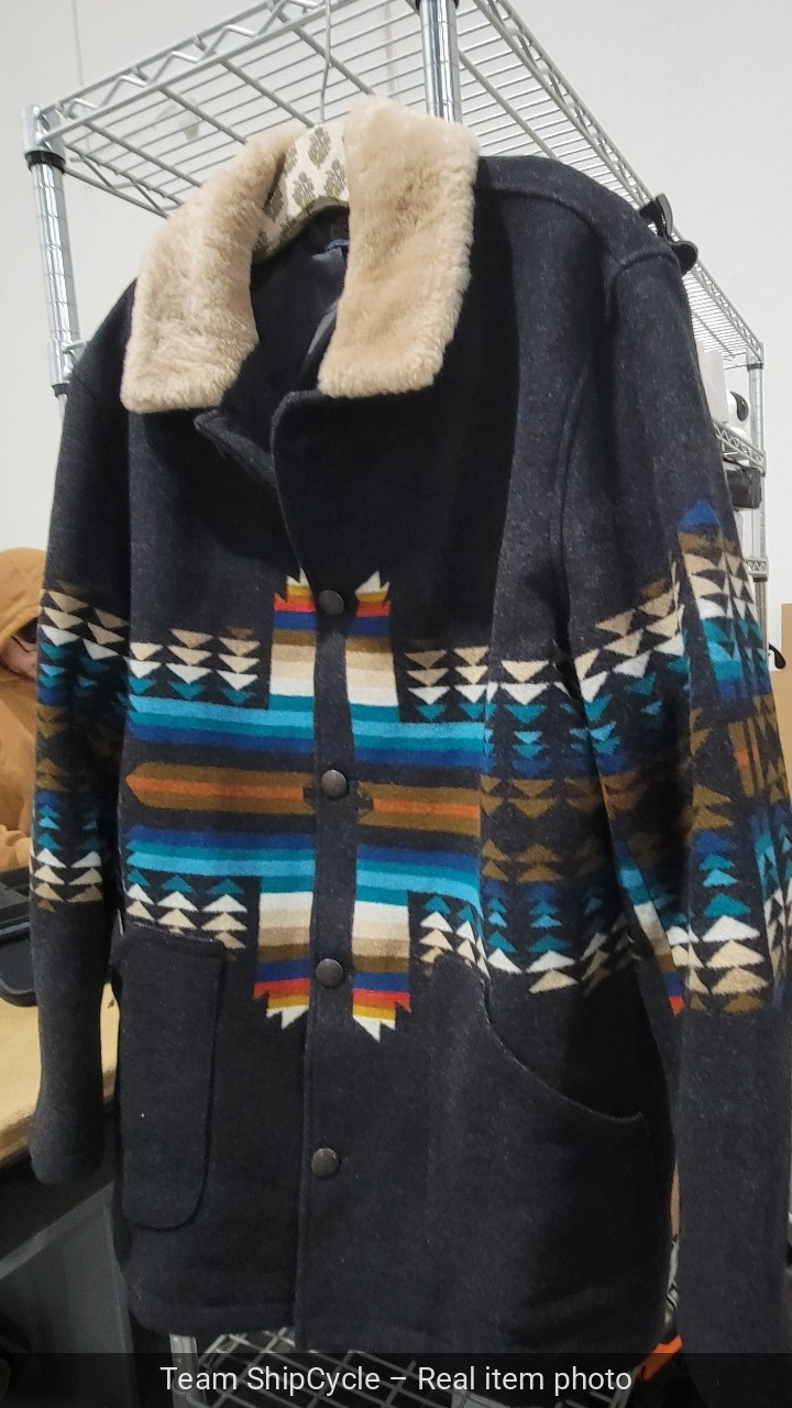 Pendleton Brownsville Shearling Collar AZTEC MENS… - image 8