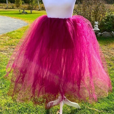 Barbie  Two Tone Pink Long Tulle Skirt Great for Dancers or Halloween
