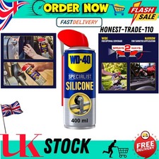 WD-40 Specialist Silicone Spray Lubricant 400ml Can Versatile All-Weather FS. 21.98 per litre