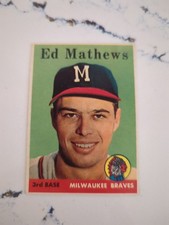 ED MATHEWS 1958 TOPPS BASEBALL CARD # 440