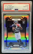 2023 Panini Prizm Tyjae Spears RC Silver Rookie #396 Titans PSA 10 GEM MINT