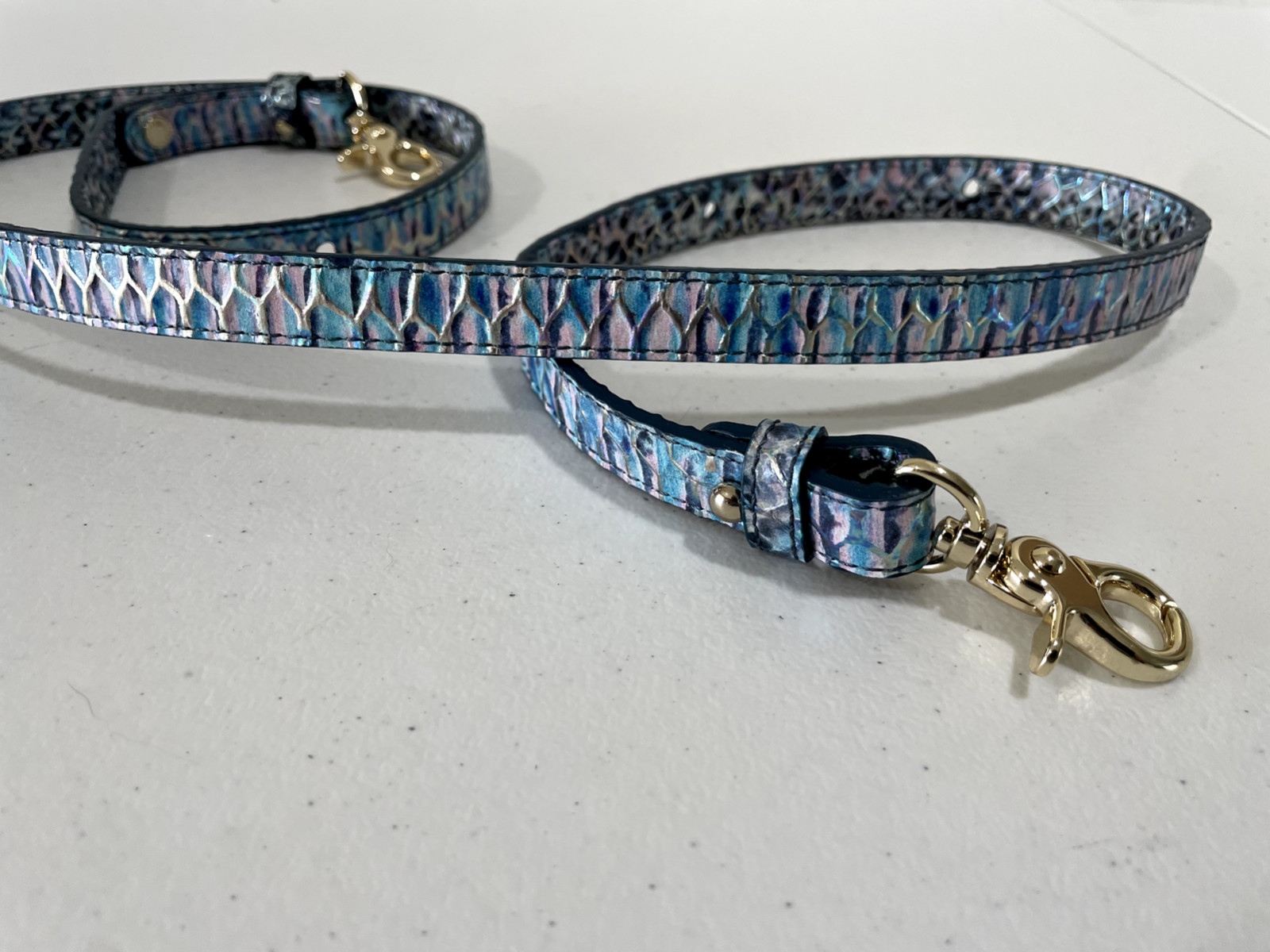 Brahmin Replacement Strap Multicolor Croc Embosse… - image 8