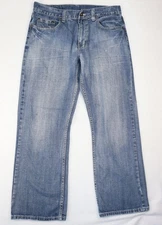 Flypaper Jeans Mens 32x30 Blue Boot Cut Denim Contrast Stitch Casual Relaxed Fit