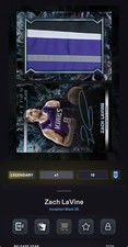 Zach LaVine Legendary Signature Relic Booklet /10 | Inception Black 26 Digital