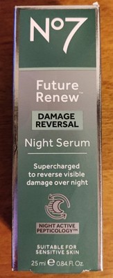 No7 Future Renew Damage Reversal Night Serum Sealed 0.84 fl oz