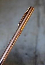 STYLO BILLE WATERMAN 4 COULEURS EN METAL PL. OR 18 CARATS - VINTAGE ANNEES 1970