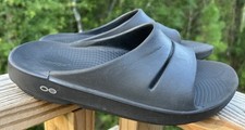 Oofos Sport Slide Men s Size 8 Oofoam Arch Support Sandals Black Slip On