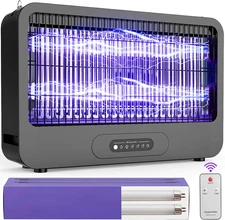 Electric Bug Zapper Indoor, Mosquito Zapper with 3500V Powerful Dual Grid & Remo