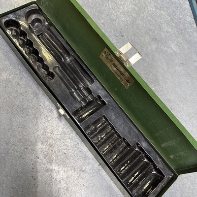 Vintage SK Tools Socket Set Metal Boxes, (1) With Tray, USA Made