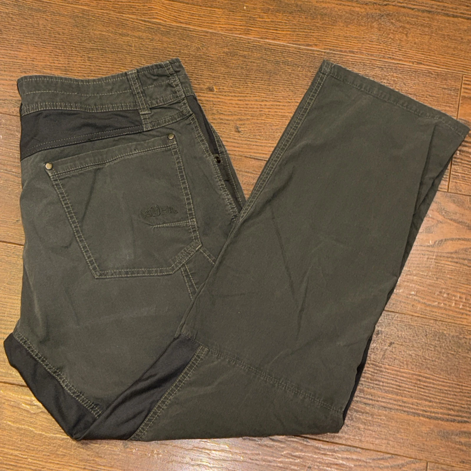 Kuhl Radikl Men's Hiking Pants 35x30 (29.5) Dark Gray Performance Outdoor Trail