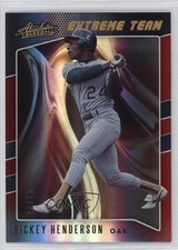2021 Panini Absolute Extreme Team Spectrum Red /99 Rickey Henderson HOF 1dl2