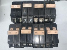 Lot Of 8 Eaton Cutler-Hammer 2 Pole CH Breakers