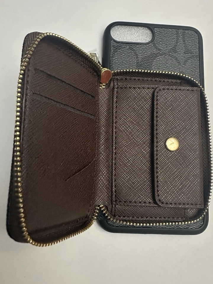 Funda tipo billetera Coach para iPhone 7Plus/8plus $50 Foto 4 de 4