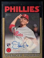 2021 Topps Spencer Howard #86A-SH Gold 1986 Topps /50 Philadelphia Phillies
