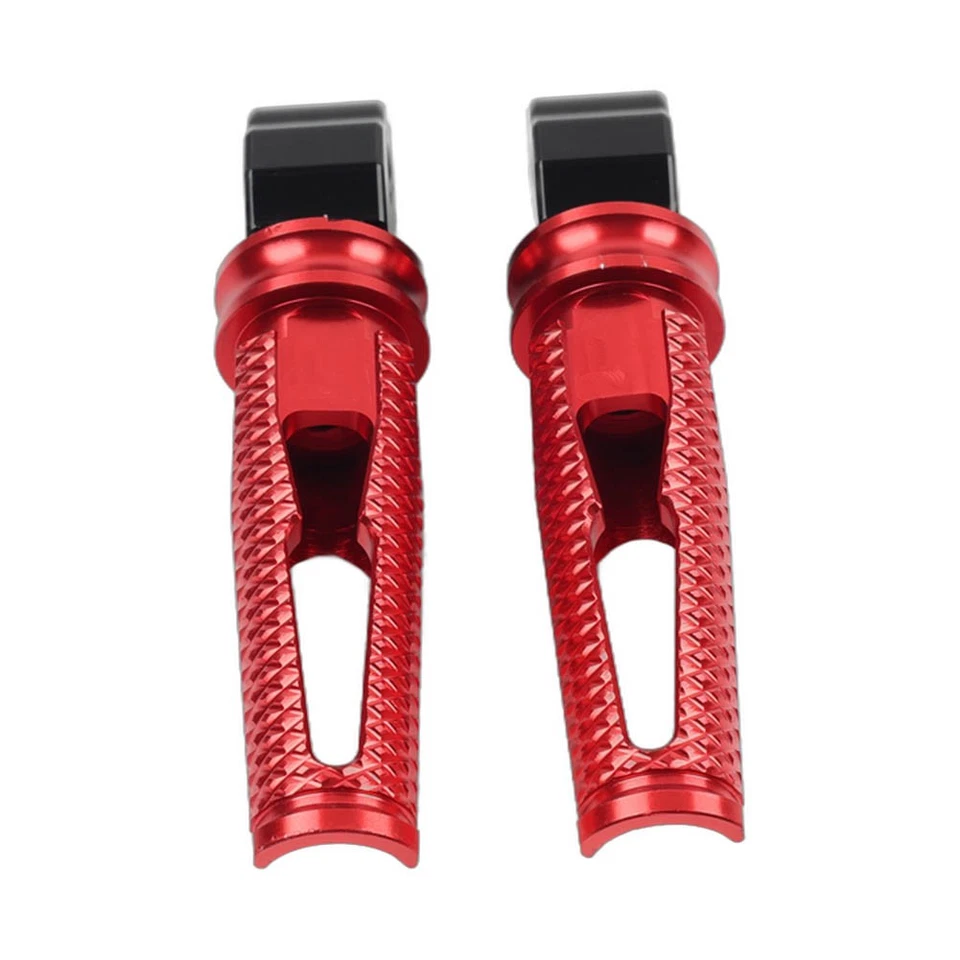 Reposapiés de pasajero trasero rojo pedales reposapiés para BMW HP4 S1000RR S1000R Foto 3 de 4