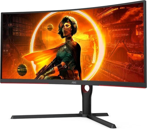 AOC CU34G3S 34" UltraWide QHD 1ms 165Hz FreeSync Curved Gaming Monitor