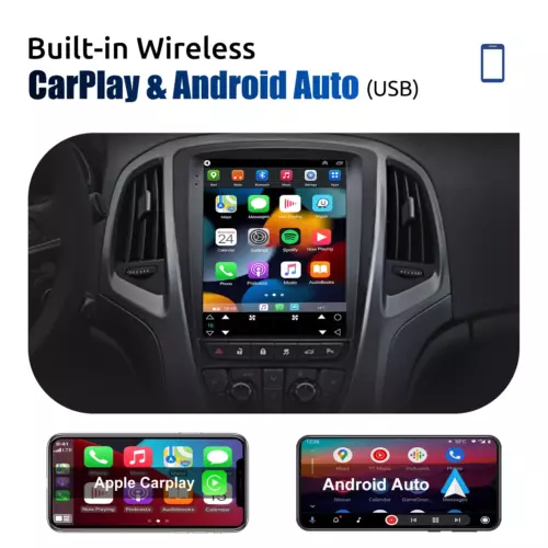 4+64G 9.7" Android14 Stereo Radio GPS WIFI Carplay w/Camera For Vauxhall Astra J - Picture 6 of 13