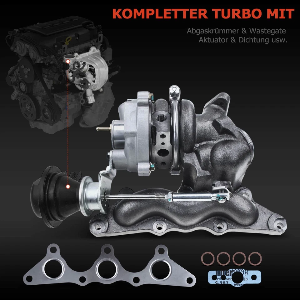 Turbolader für Smart Cabrio City-Coupe Crossblade 450 0.6L 1998-2004 GT1238S - Bild 4 von 4