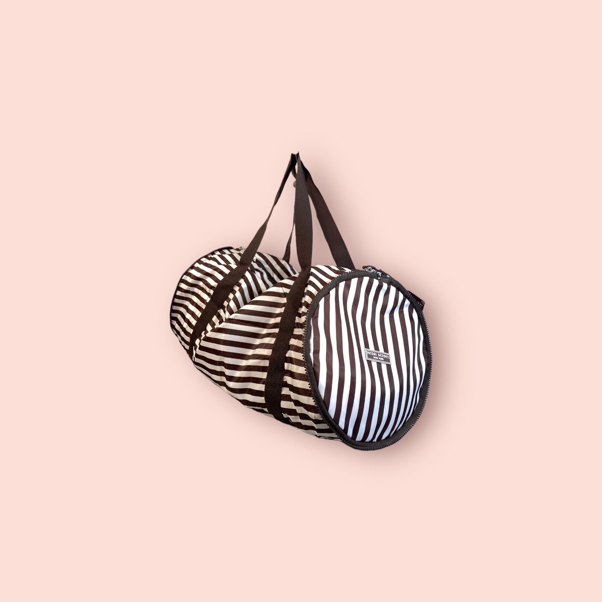 HENRI BENDEL Unisex Centennial Stripe Packable Designer Travel Gym