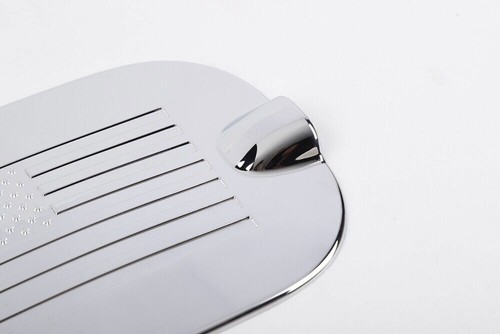 Chrome Fuel Filler Door Tank Cover Gas Cap Trim For Chevrolet Silverado 2019-23 - Picture 11 of 11