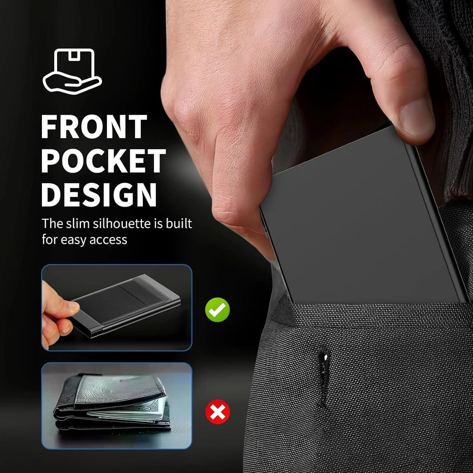 Ekster Style Aluminum Card RFID BLOCKING Wallet - Black - New SEALED USA SELLER - Image 4 of 4