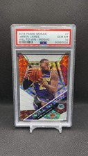 2019-20 Panini Mosaic Lebron James Will To Win Silver Mosaic PSA 10 GEM MINT