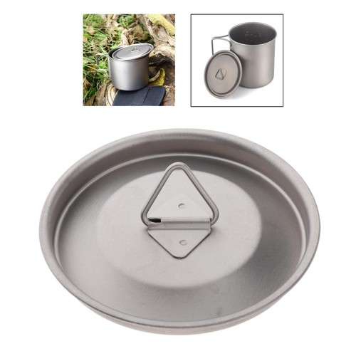 Couvercle De Tasse En Titane Pour Camping - Léger Et Durable - Tailles 80mm à 120mm - 7