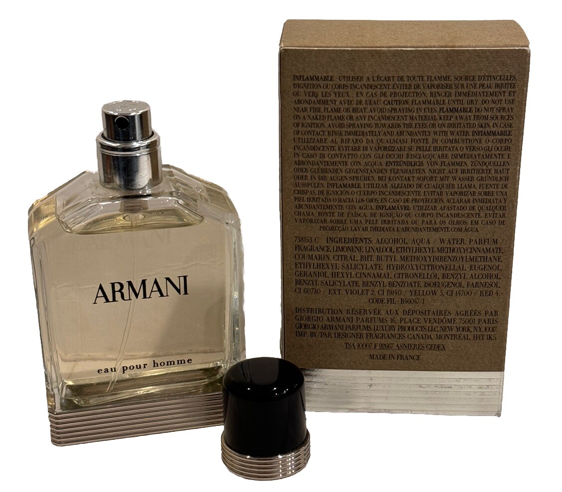 Armani Eau Pour Homme Eau de Toilette Natural Spray 1.7 oz