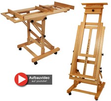 Staffelei Master - Profi-Modell, waagerecht +...