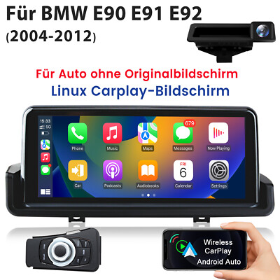Linux Carplay Autoradio Idrive Für BMW E90 E91 E92 04-2012 GPS Navi USB BT +KAM