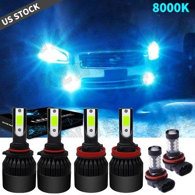 For Nissan Maxima 2009-2014 6Pcs LED Headlight Hi/Lo+Fog Light Bulbs Kit For Nissan Maxima 2009-2014 6Pcs LED Headlight Hi/Lo+Fog Light Bulbs Kit