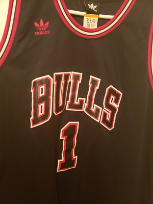 Chicago Bulls Derek Rose #1 Adidas 2XL Limited Edition Fade Away