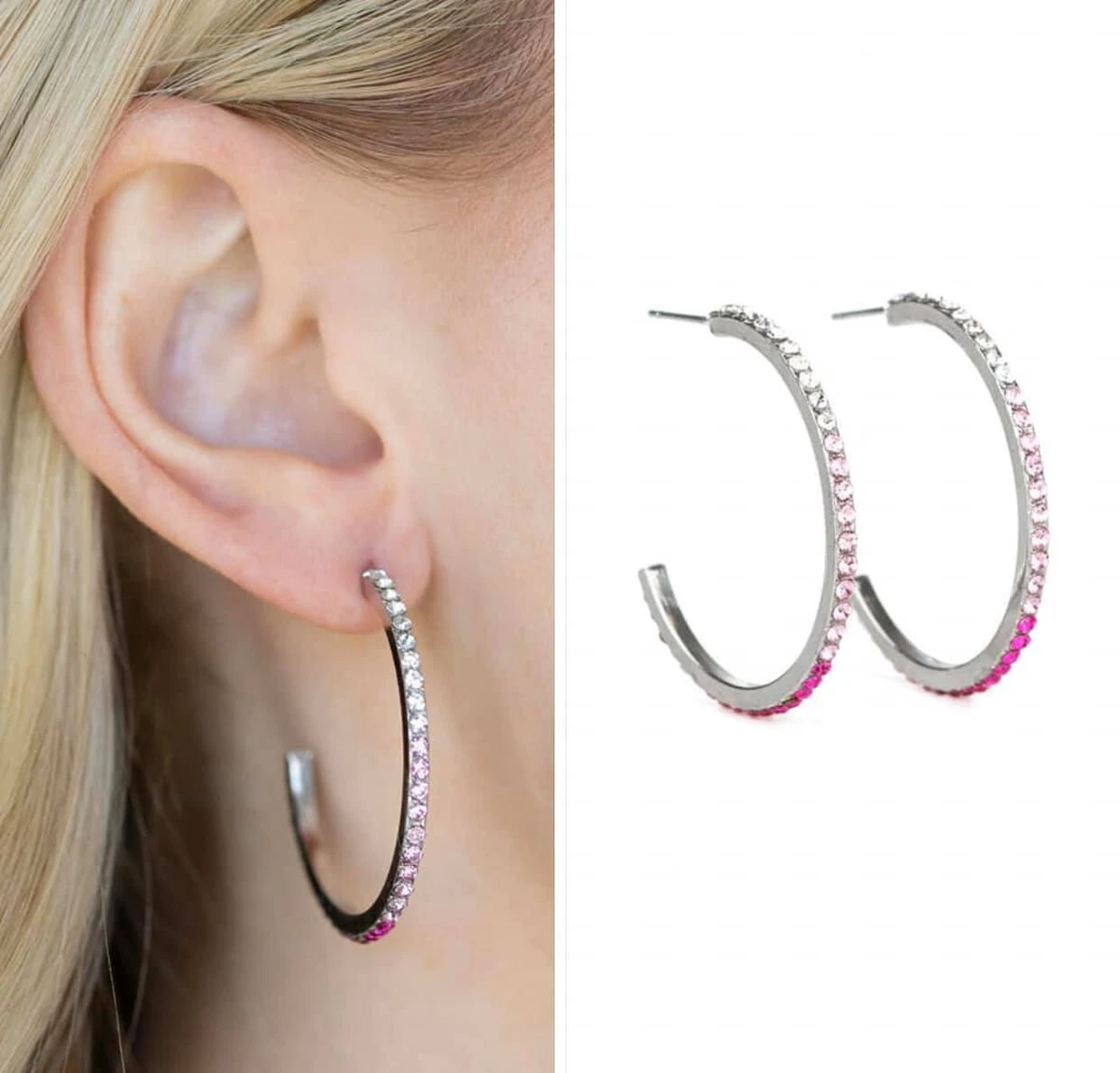 Paparazzi rhinestone hotsell earrings
