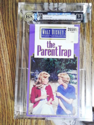 IGS Graded VHS Tape: Walt Disney's THE PARENT TRAP - CASE: 8.5 NM, SEAL: 9 Mint
