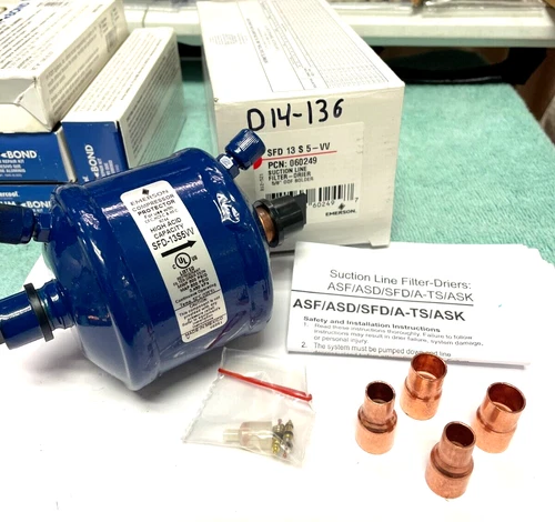 Suction Line Filter Drier, For Burn Out's, Made For 5/8", 1/2" or  3/8" O.D. Kit