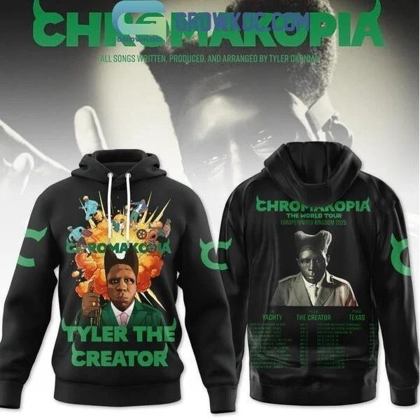 Tyler The Creator 2025 Upcoming The World Tour Chromakopia Hoodie 3D