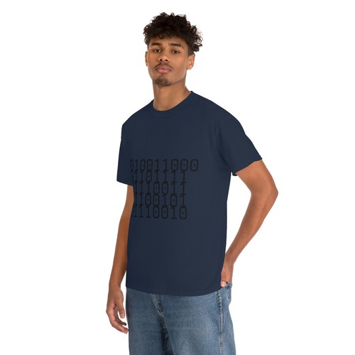 Unisex Heavy Cotton Tee Binary for LOSER and Loser on back of shirt - Bild 124 von 145