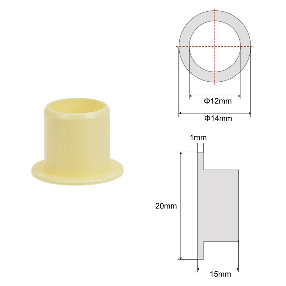 Kit De 5 Douilles à Aiguilles Roulantes 10mm - Alésage 14mm, OD 12mm, Largeur 12mm - Parfait Pour L'atelier !