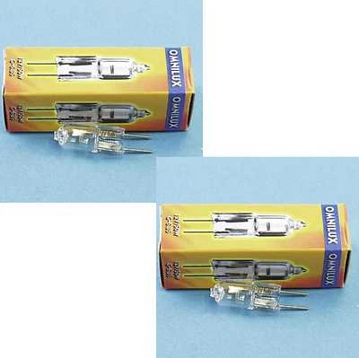 2 x 12V 50W JC G-6,35 Gx-6,35 Gx6,35 Studio Halogen Stiftsockel Lampe OMNILUX