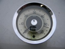 ORIG AUSTIN HEALEY 3000 SMITHS TACHOMETER BN7 BT7 BJ7 GOLD FACE 5250 REDLINE
