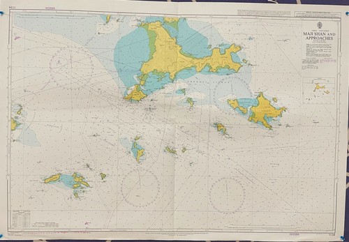 Admiralty 1134 MAJI SHAN AND APPROACHES CHINA - EAST COAST NAUTICAL Map Chart
