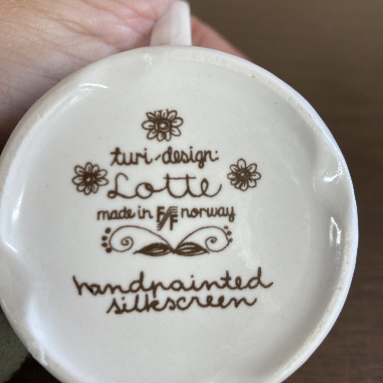 MID CENTURY Figgjo Flint Norway Turi Design Lotte CUP AND SAUCER SET