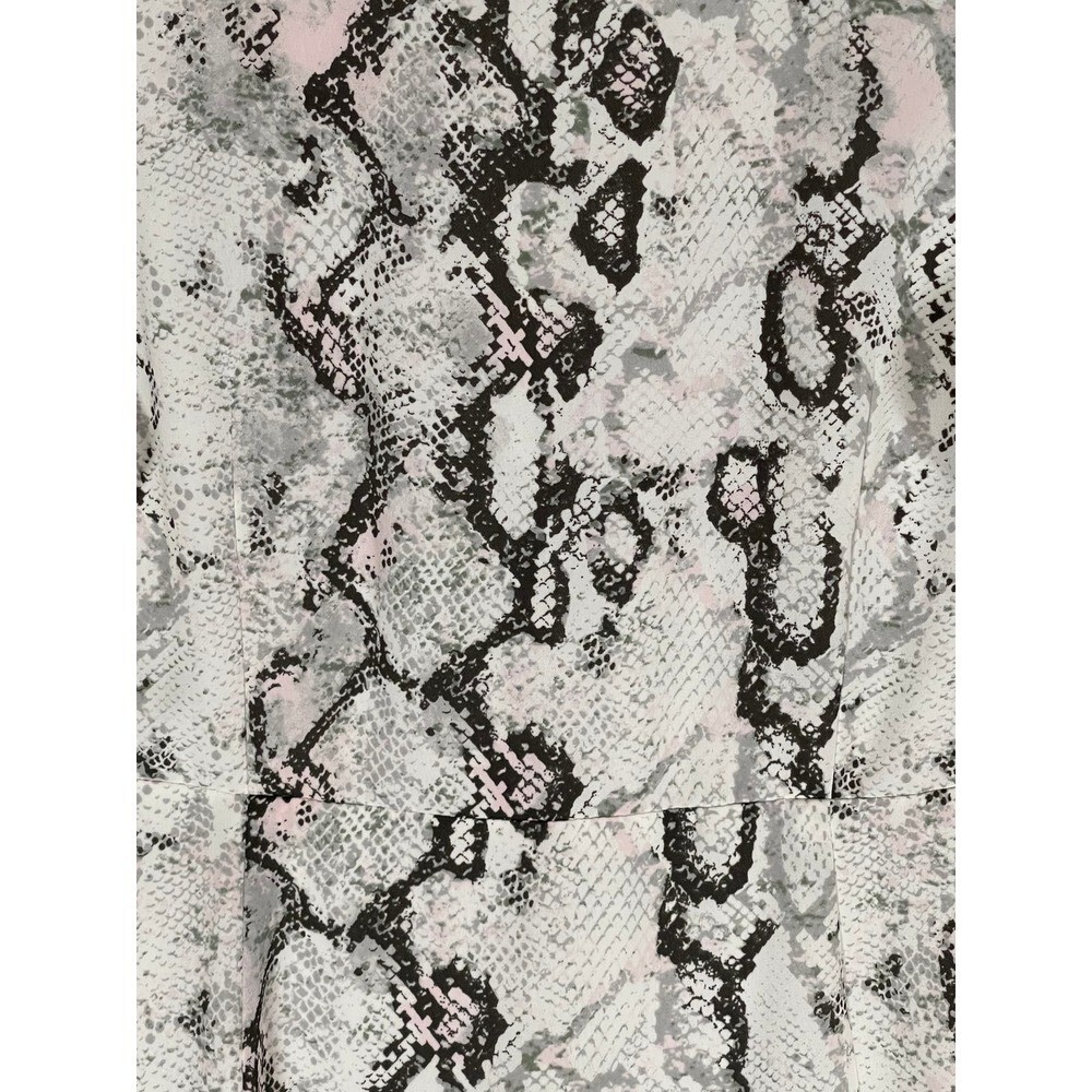 Laundry by Shelli Segal Python Button Front Midi … - image 9