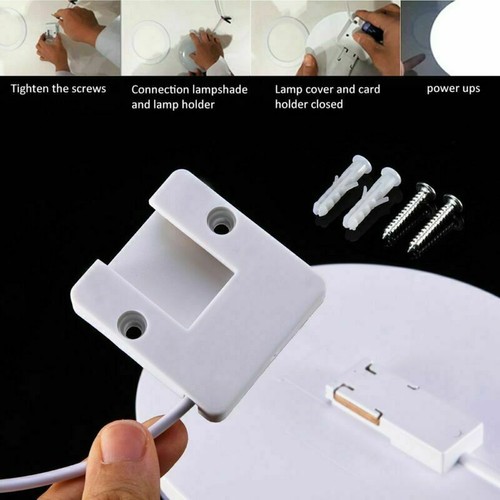LED Ceiling Down Light Bright Round Panel Wall Bathroom Lamp Cool Warm 12W-50W - Picture 8 of 11