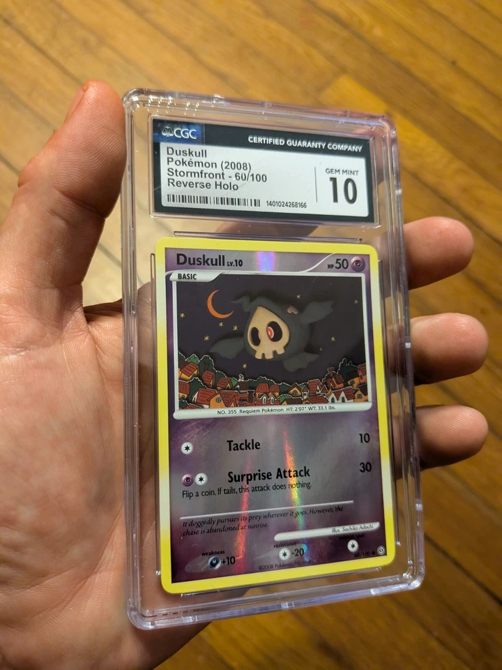 (Top Pop 2) CGC 10 GEM MINT Reverse Holo Duskull Stormfront 60/100 D&P Pokémon - Image 2 of 4