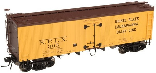 ATLAS MODEL RAILROAD HO 6113-3 HO 36' Wood Reefer Car 'Nikel Plate' DLW #302