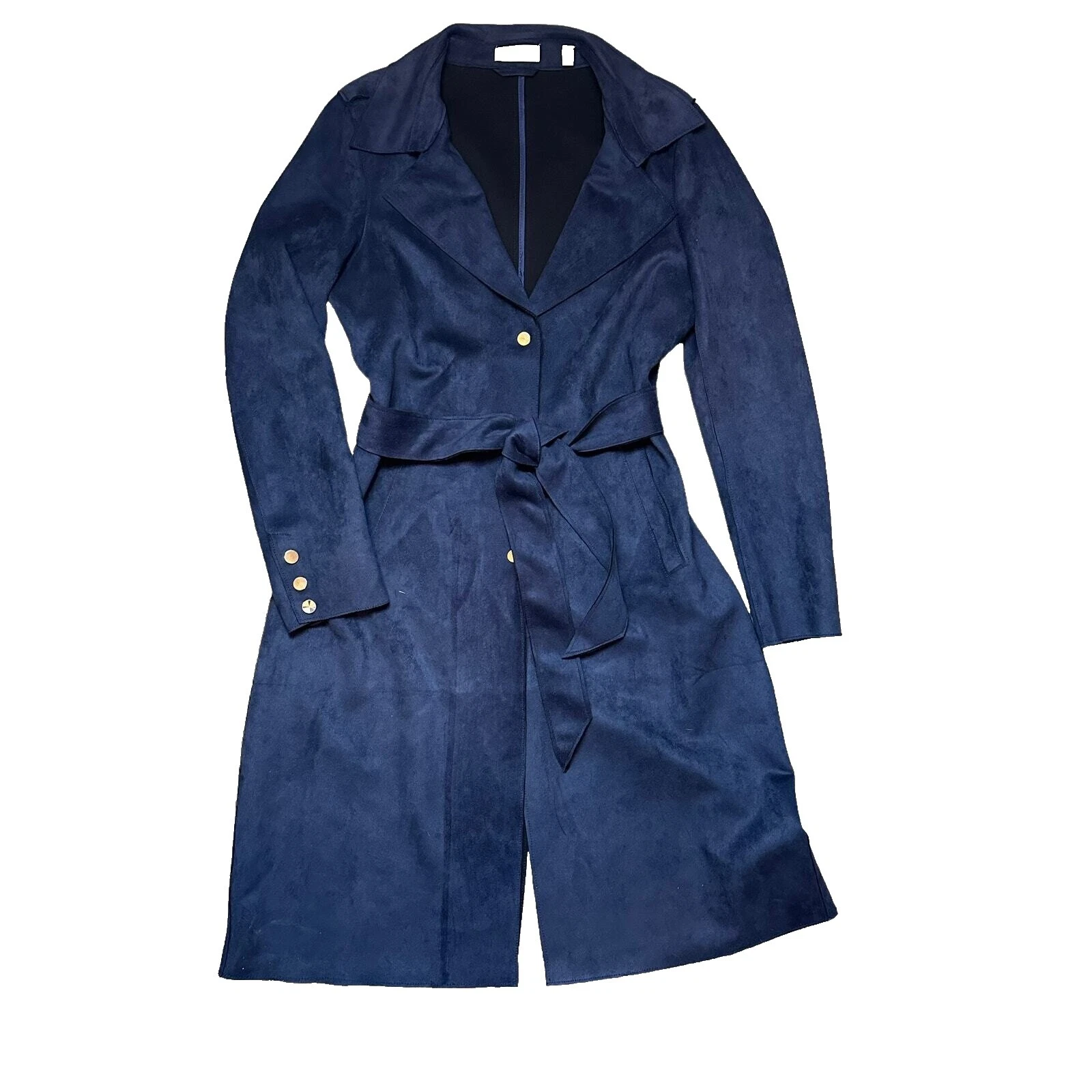 Sólido gabardina Neiman Marcus abrigos, chaquetas y chalecos para Mujeres