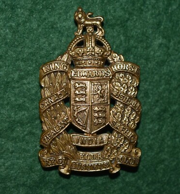 The King Edward's Horse Tudor Crown Cap badge (Ausumus)