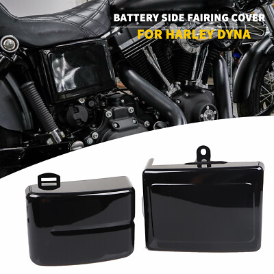 ABS Battery Fairing Covers For Harley Dyna Street Bob EFI FXDBI Low Rider FXDL